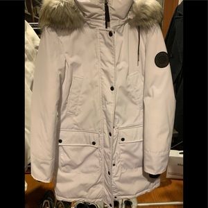 Calvin Klein White Parka Jacket